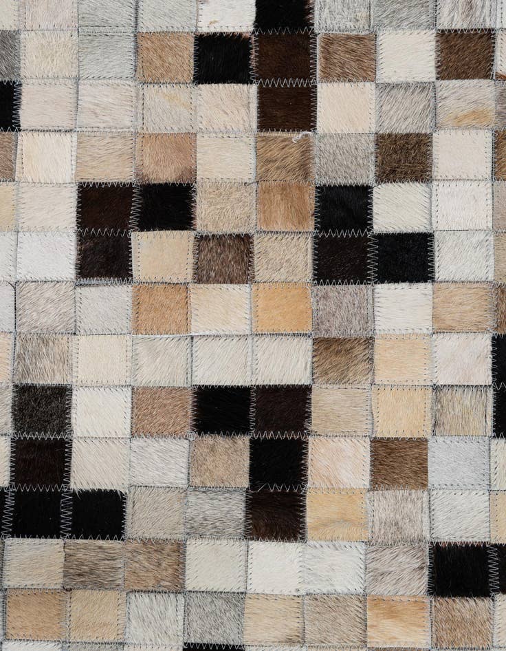 Detail image of  8' 2 x 10' Cowhide Leather Rug