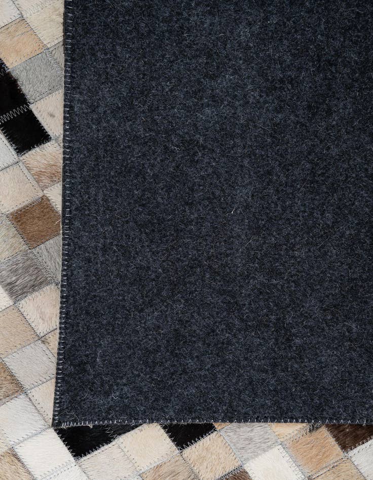 Detail image of  8' 2 x 10' Cowhide Leather Rug