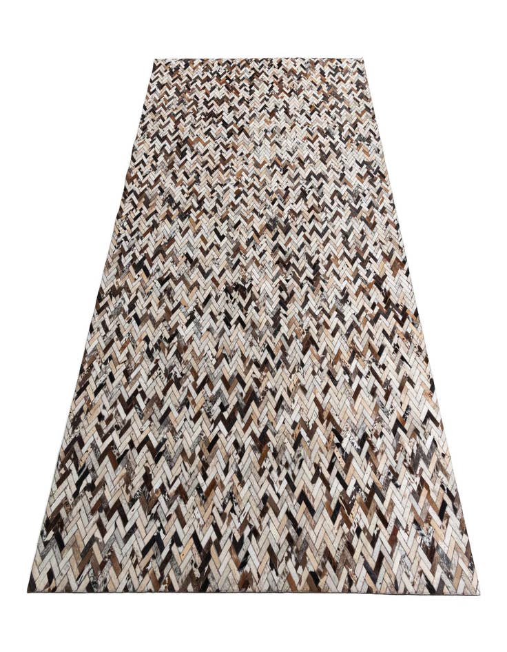 Detail image of  8' 2 x 9' 10 Cowhide Leather Rug