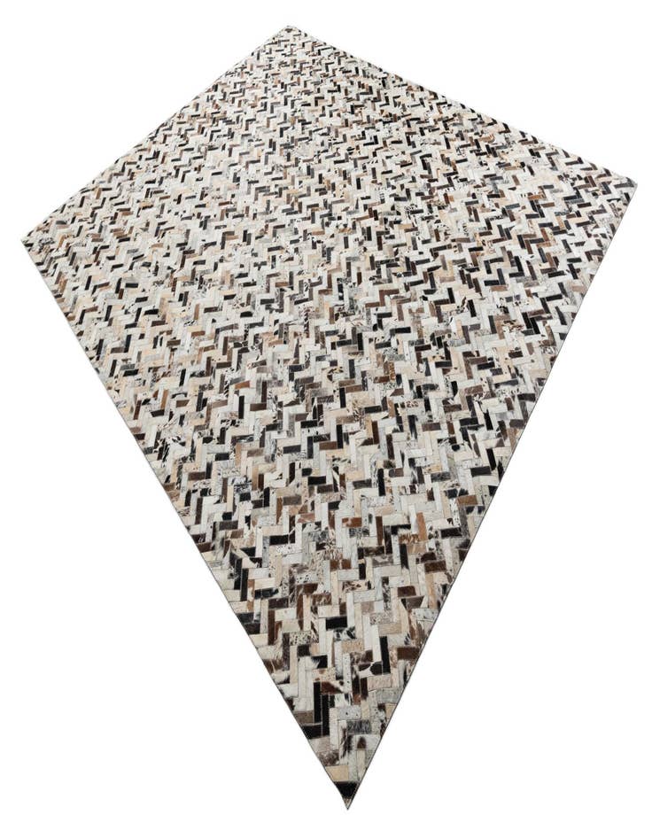 Detail image of  8' x 9' 10 Cowhide Leather Rug