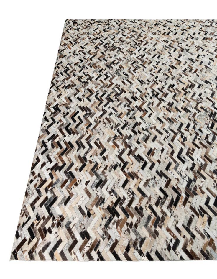 Detail image of  8' x 9' 10 Cowhide Leather Rug