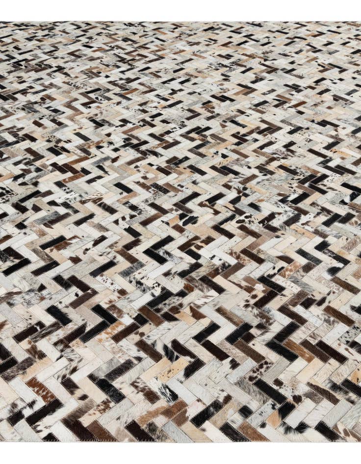 Detail image of  8' x 9' 10 Cowhide Leather Rug