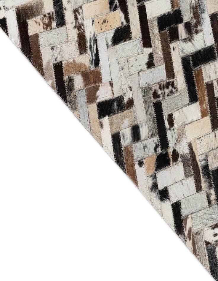 Detail image of  8' x 9' 10 Cowhide Leather Rug