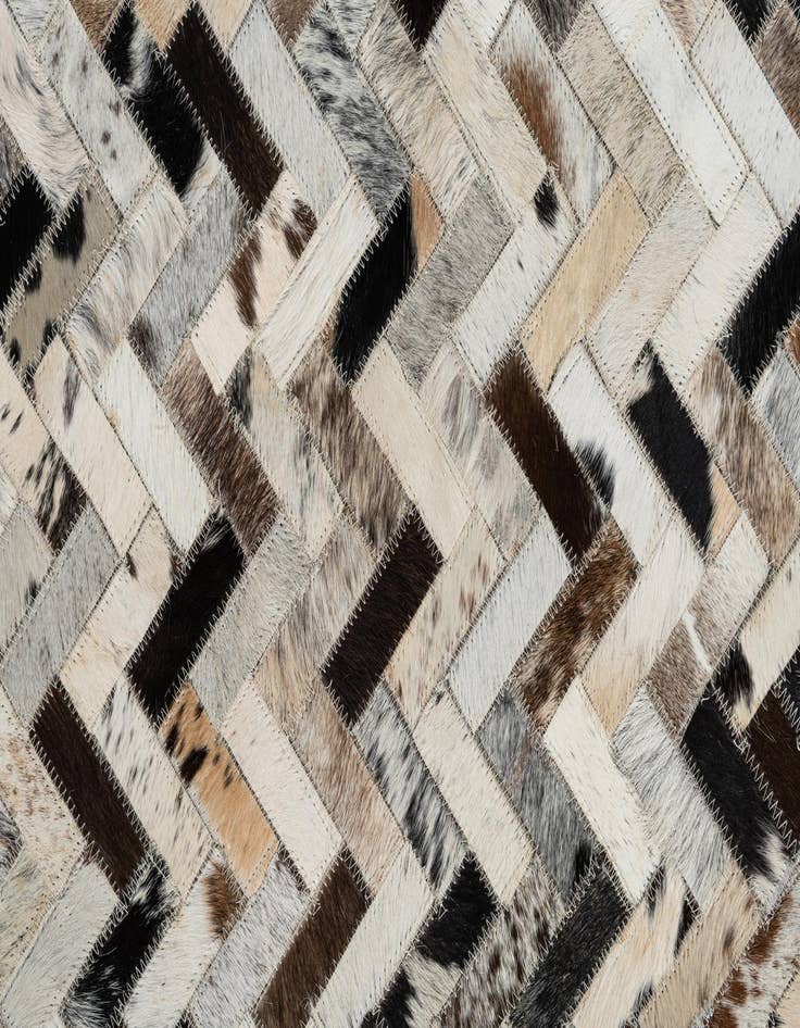 Detail image of  8' x 9' 10 Cowhide Leather Rug