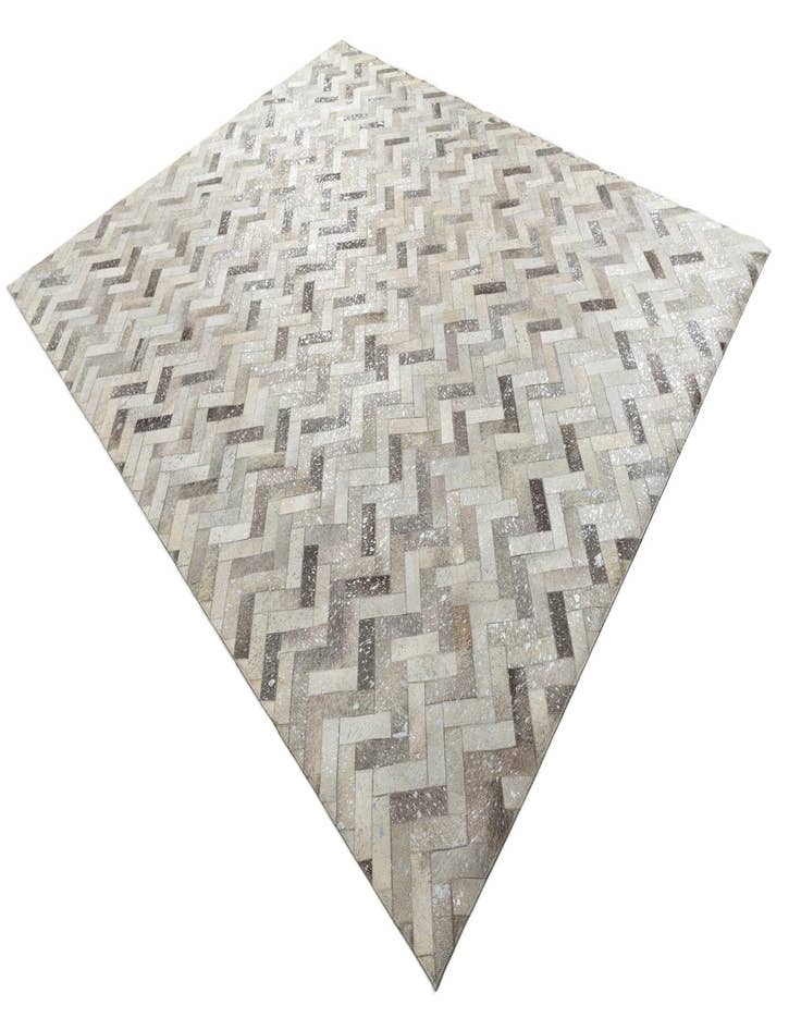 Detail image of  8' x 9' 10 Cowhide Leather Rug