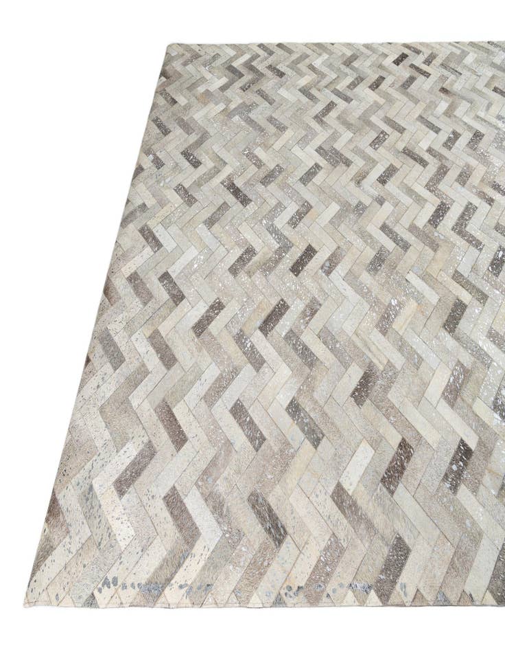 Detail image of  8' x 9' 10 Cowhide Leather Rug