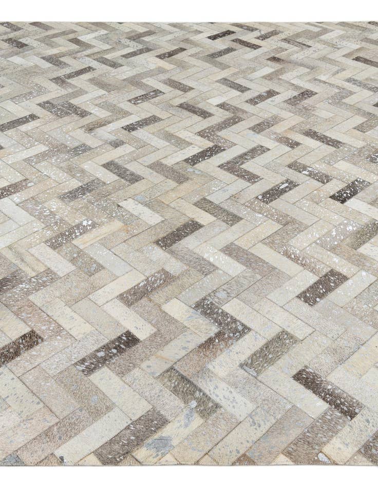 Detail image of  8' x 9' 10 Cowhide Leather Rug