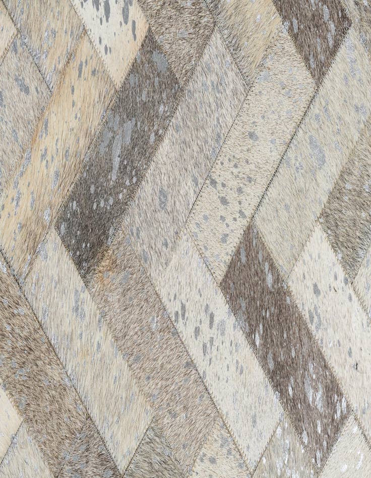 Detail image of  8' x 9' 10 Cowhide Leather Rug