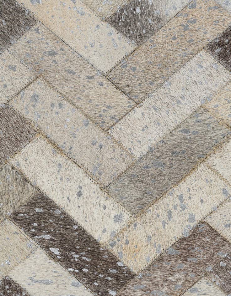 Detail image of  8' x 9' 10 Cowhide Leather Rug