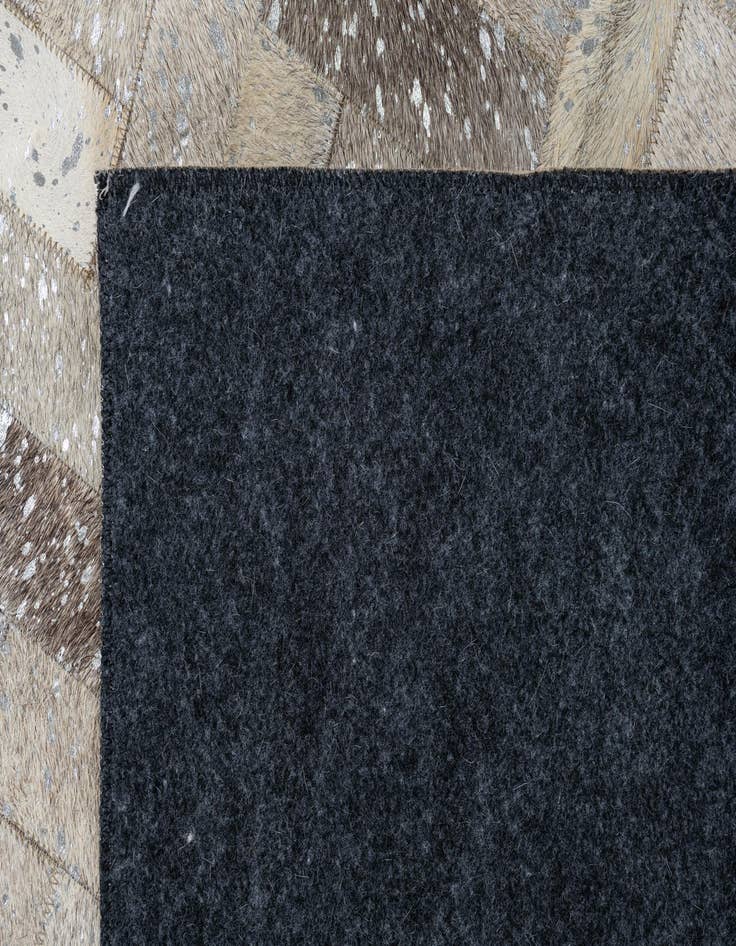 Detail image of  8' x 9' 10 Cowhide Leather Rug