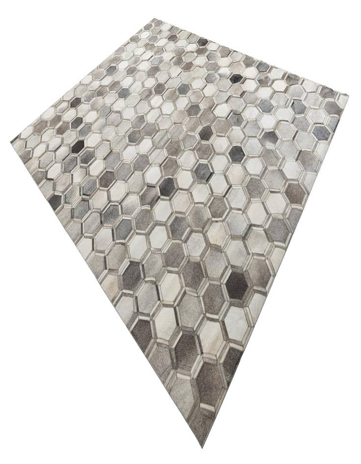 Detail image of  8' 1 x 10' Cowhide Leather Rug