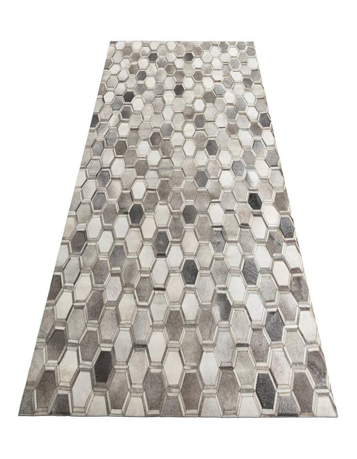 Detail image of  8' 1 x 10' Cowhide Leather Rug