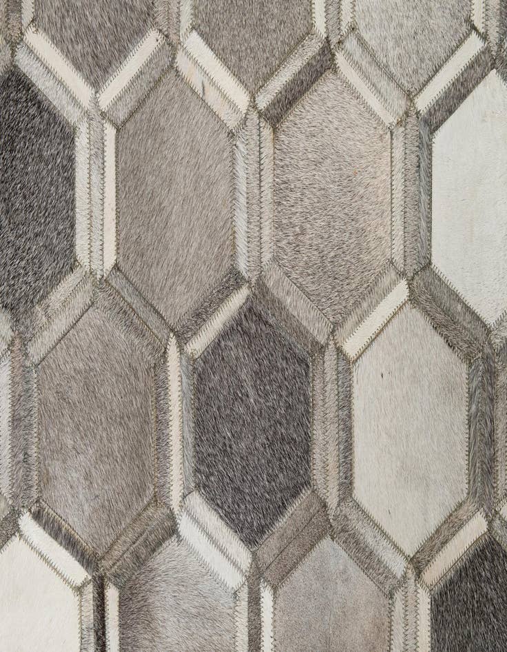 Detail image of  8' 1 x 10' Cowhide Leather Rug