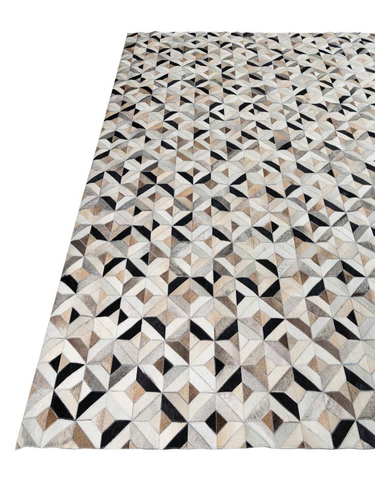 Detail image of  8' x 9' 9 Cowhide Leather Rug