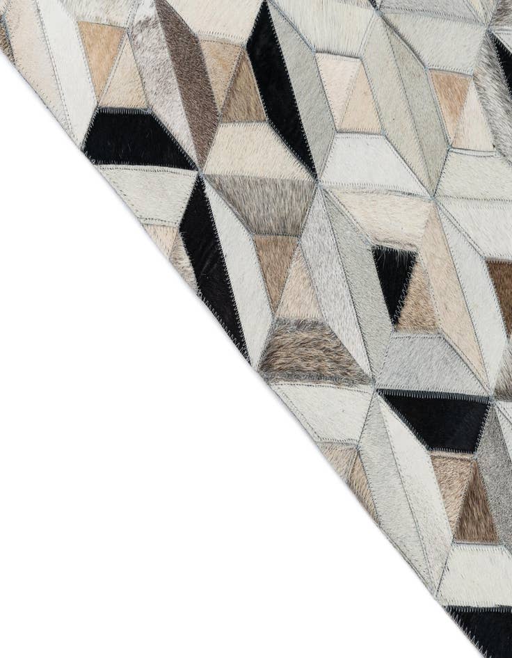 Detail image of  8' x 9' 9 Cowhide Leather Rug