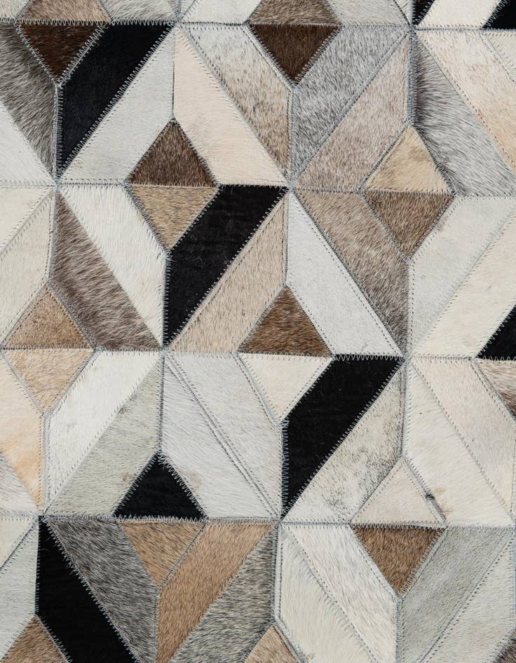 Detail image of  8' x 9' 9 Cowhide Leather Rug