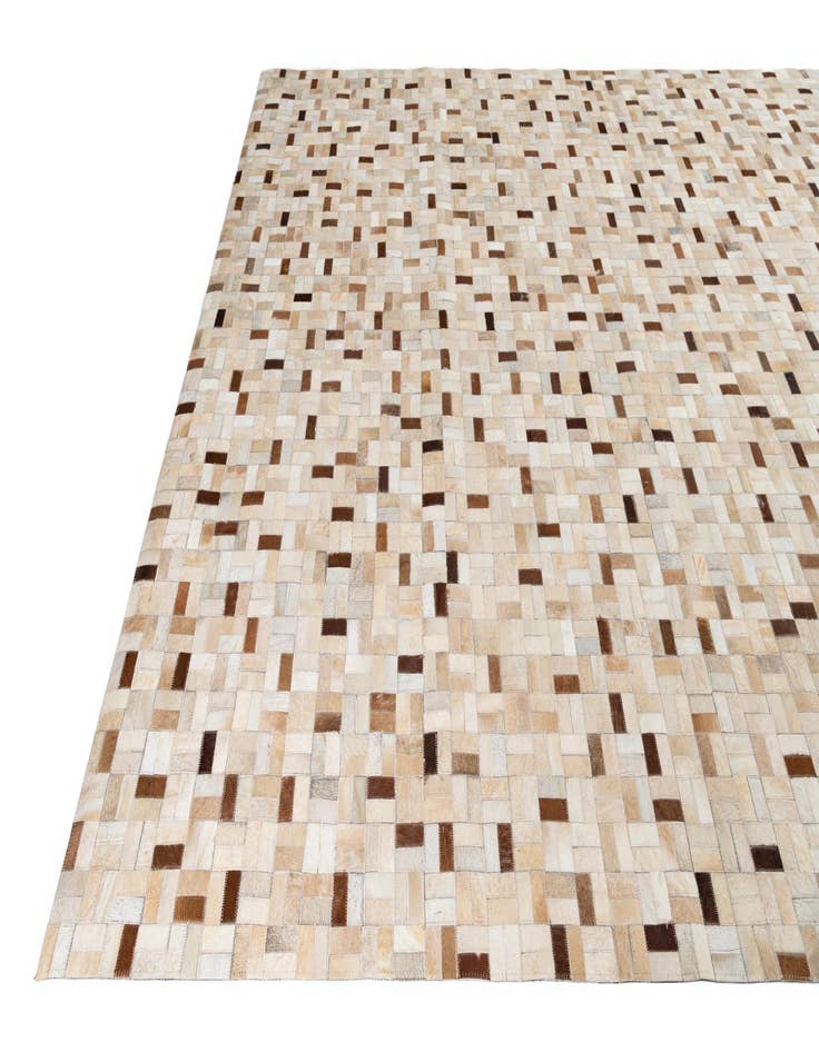 Detail image of  8' x 9' 9 Cowhide Leather Rug