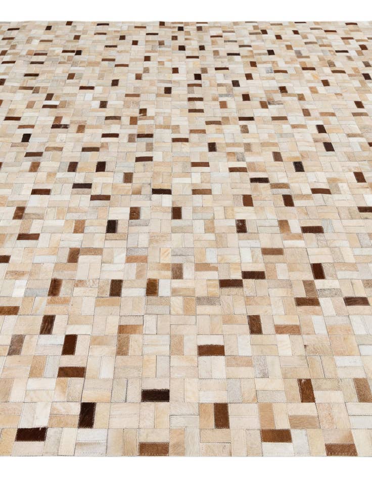 Detail image of  8' x 9' 9 Cowhide Leather Rug