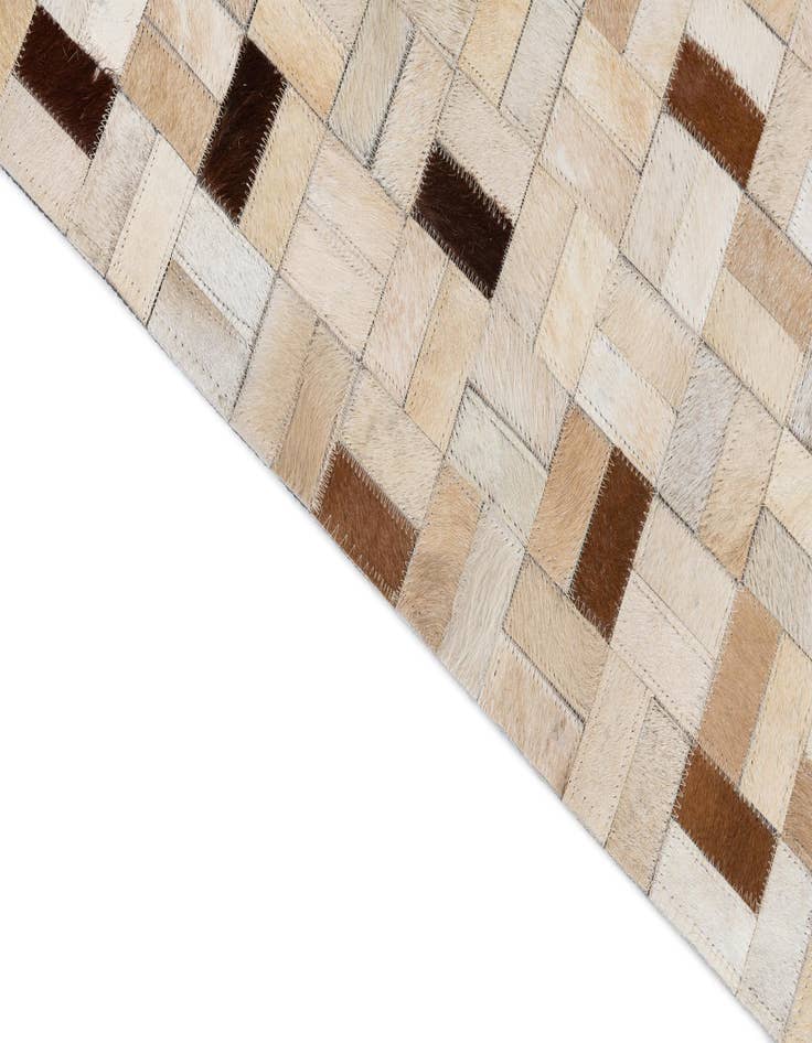 Detail image of  8' x 9' 9 Cowhide Leather Rug