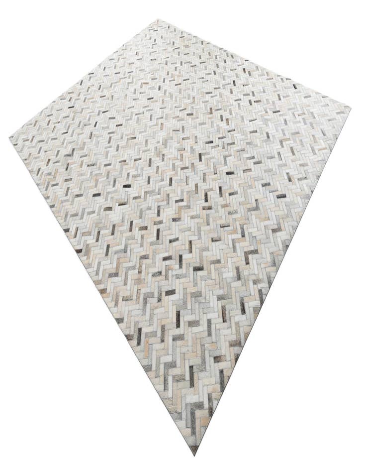 Detail image of  7' 9 x 9' 7 Cowhide Leather Rug