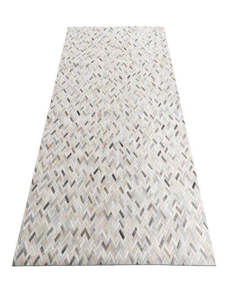 Detail image of  7' 9 x 9' 7 Cowhide Leather Rug