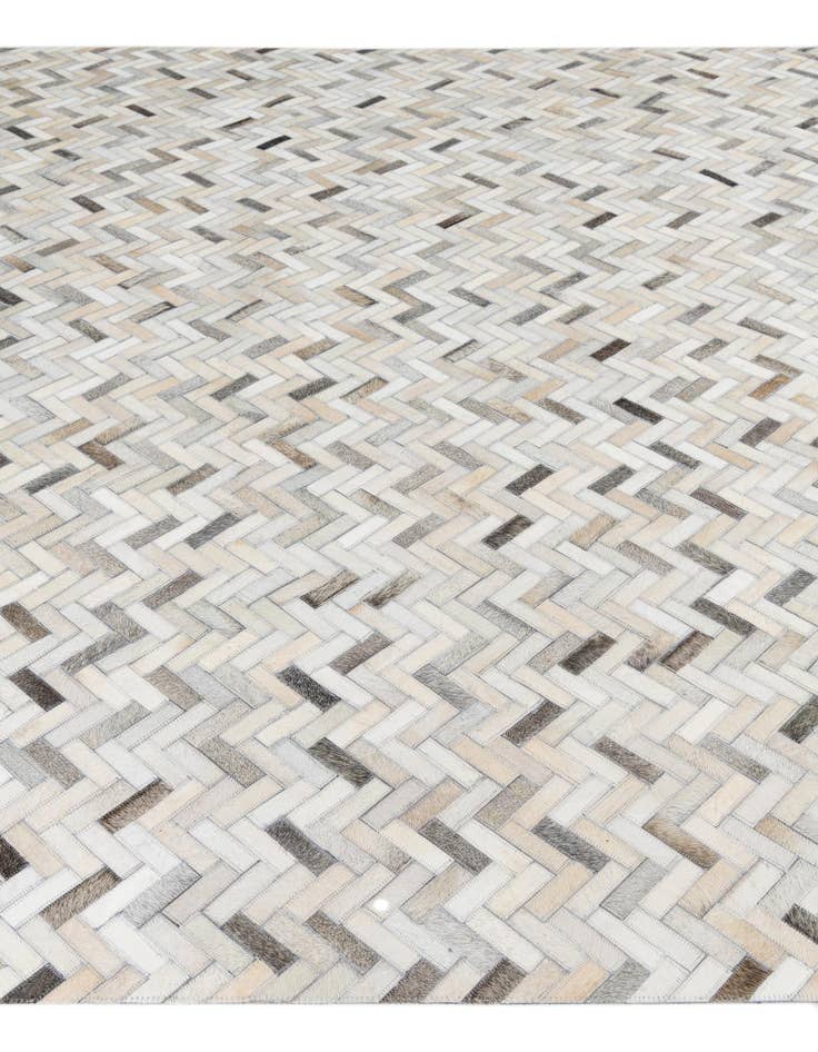 Detail image of  7' 9 x 9' 7 Cowhide Leather Rug