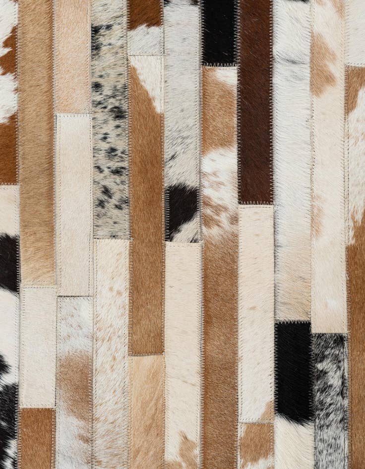 Detail image of  8' x 10' Cowhide Leather Rug