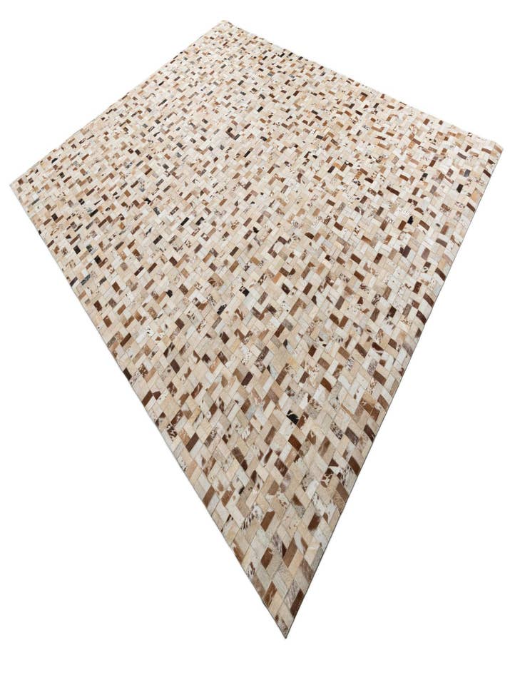 Detail image of  7' 10 x 9' 10 Cowhide Leather Rug