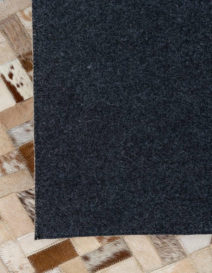 Detail image of  7' 10 x 9' 10 Cowhide Leather Rug