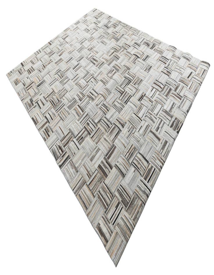 Detail image of  7' 10 x 9' 10 Cowhide Leather Rug