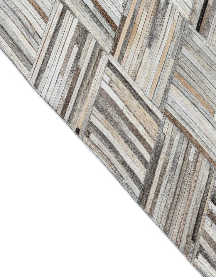 Detail image of  7' 10 x 9' 10 Cowhide Leather Rug