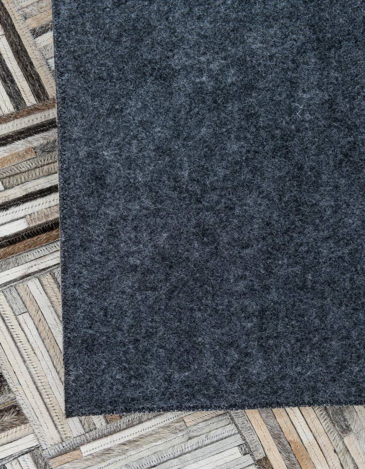 Detail image of  7' 10 x 9' 10 Cowhide Leather Rug