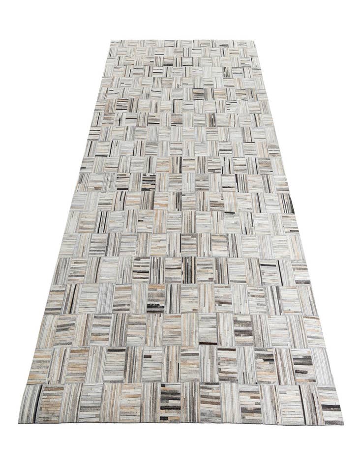 Detail image of  7' 10 x 9' 10 Cowhide Leather Rug