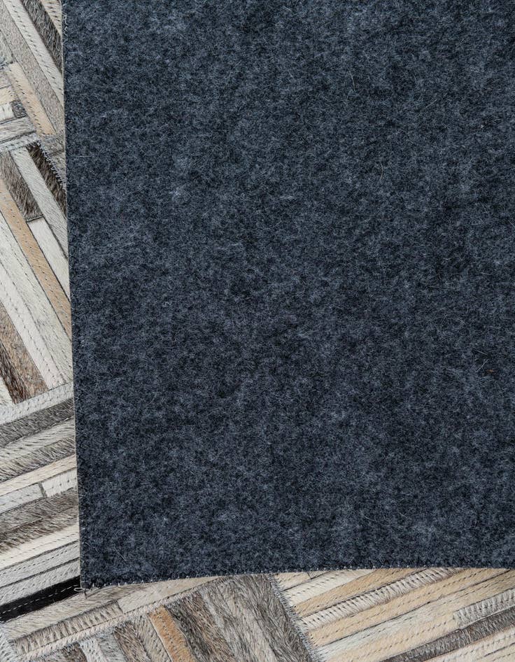 Detail image of  7' 10 x 9' 10 Cowhide Leather Rug