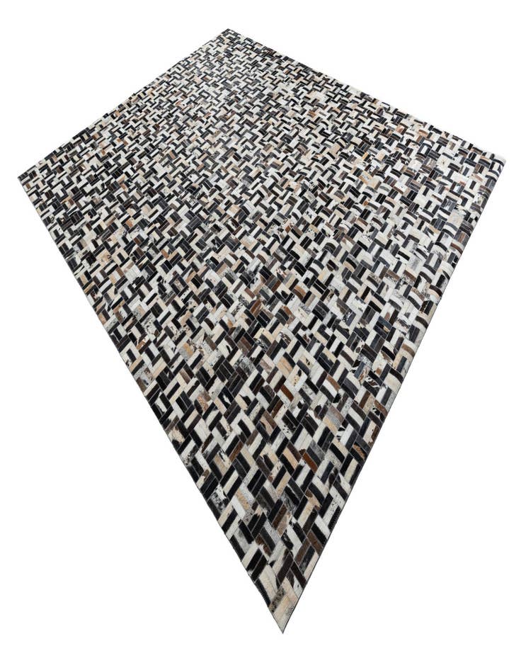 Detail image of  8' 1 x 10' 1 Cowhide Leather Rug