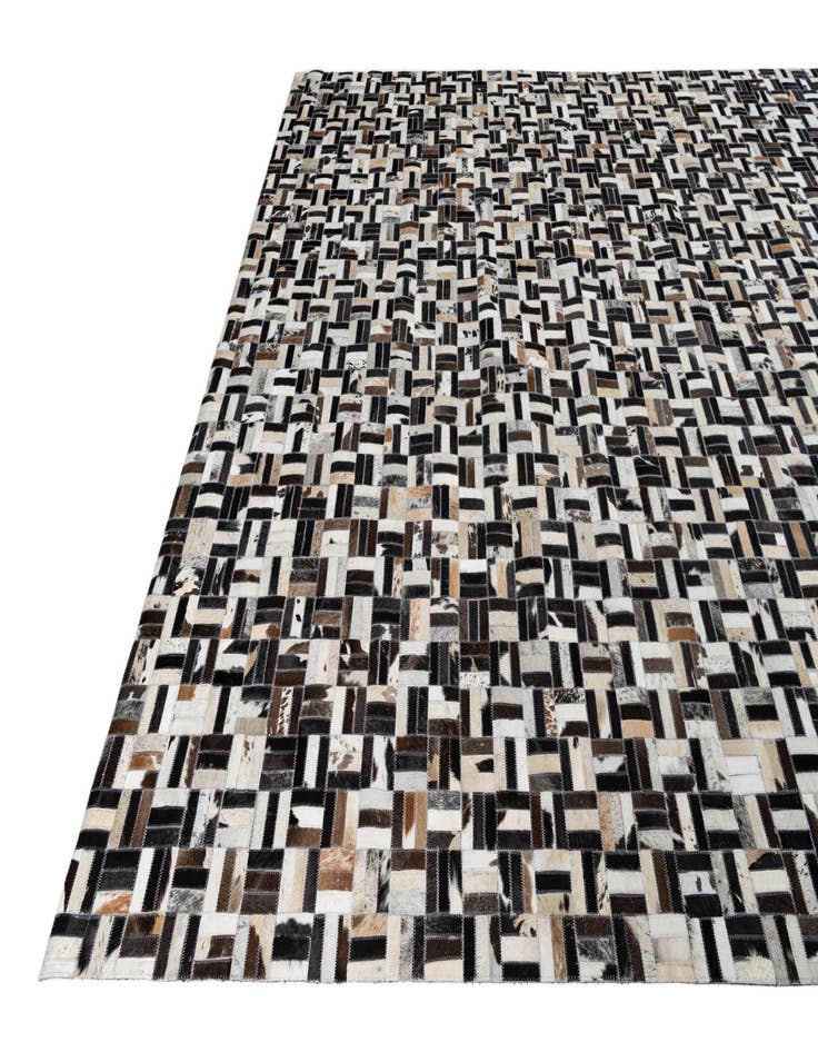 Detail image of  8' 1 x 10' 1 Cowhide Leather Rug