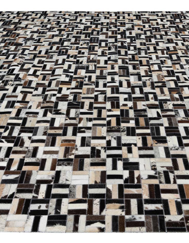 Detail image of  8' 1 x 10' 1 Cowhide Leather Rug