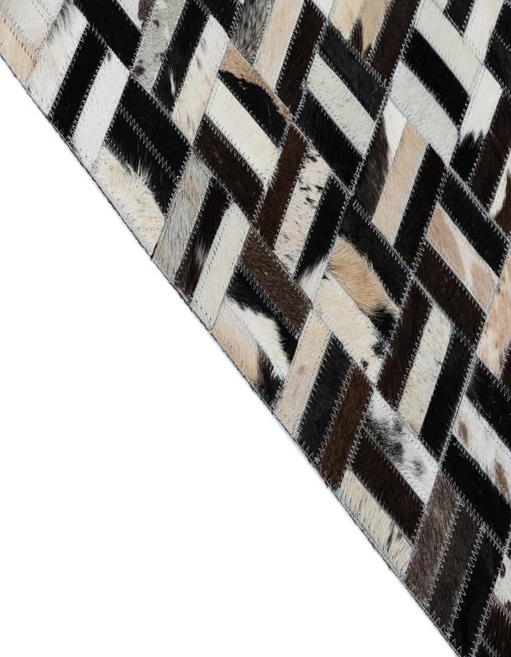Detail image of  8' 1 x 10' 1 Cowhide Leather Rug