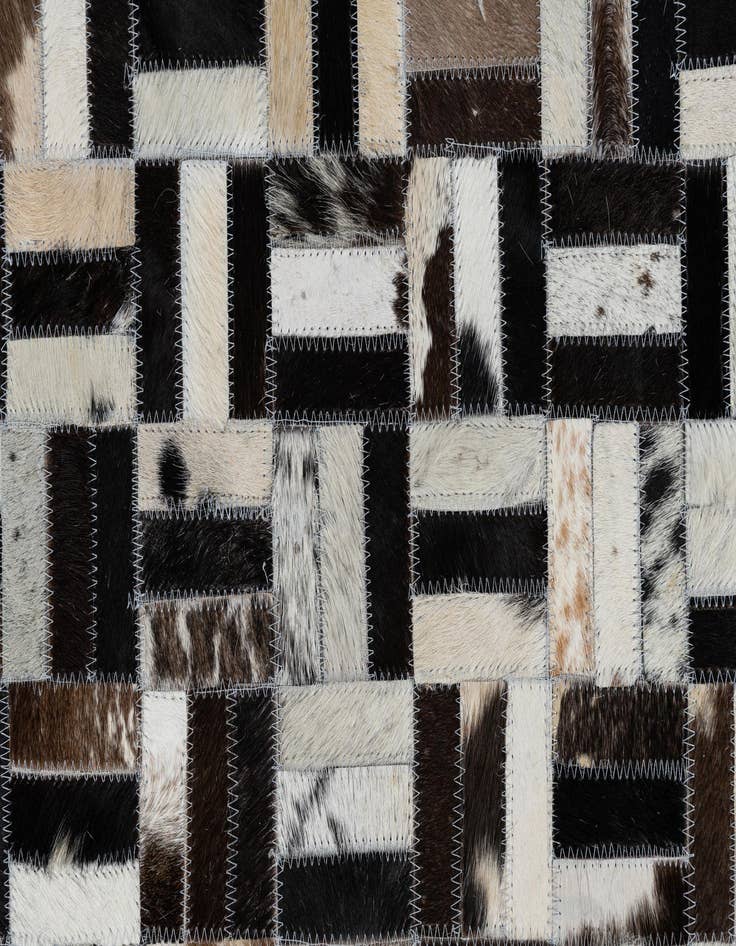 Detail image of  8' 1 x 10' 1 Cowhide Leather Rug