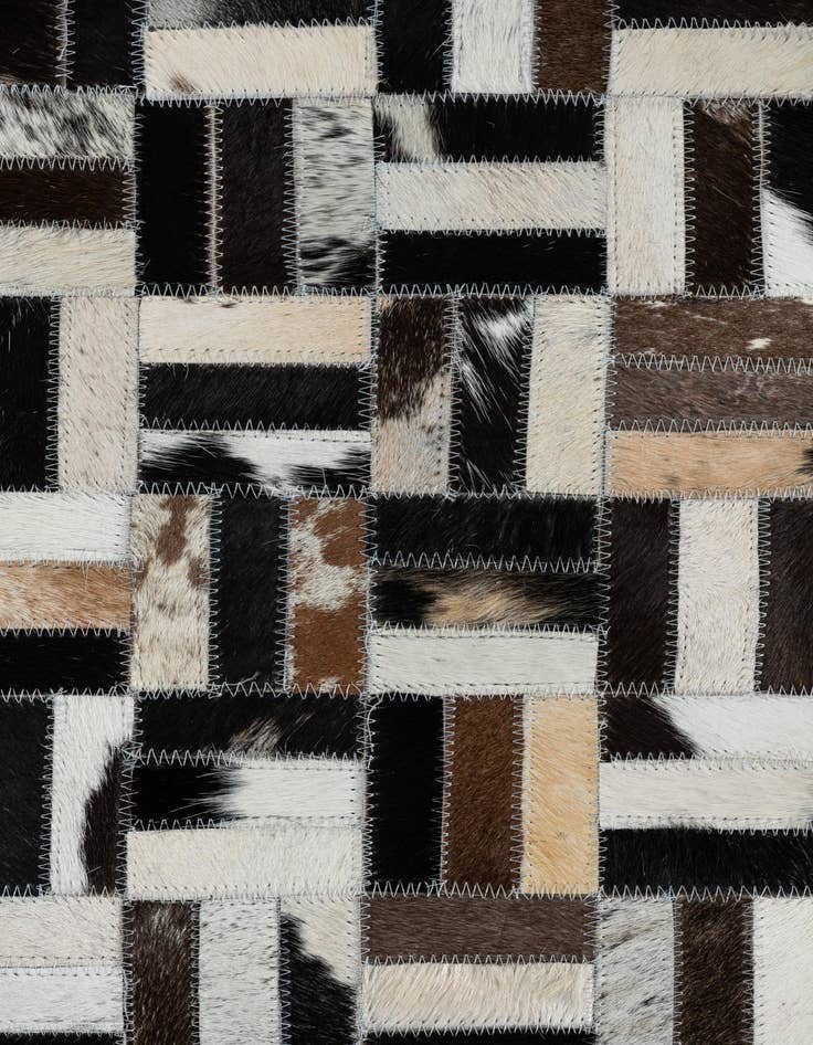 Detail image of  8' 1 x 10' 1 Cowhide Leather Rug