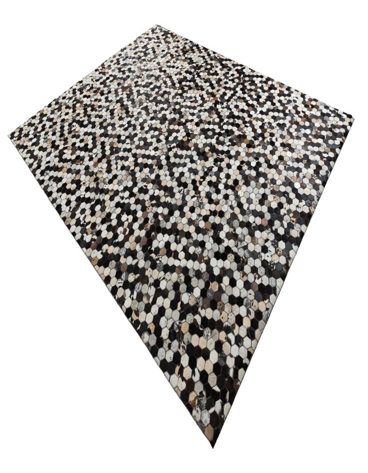 Detail image of  8' 1 x 10' Cowhide Leather Rug