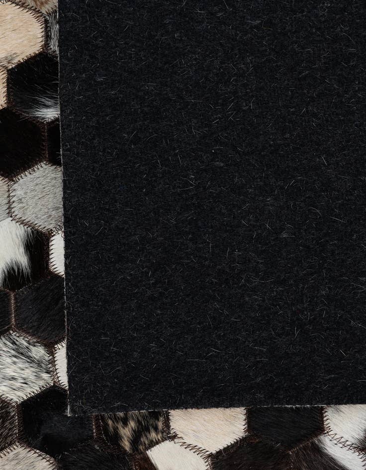 Detail image of  8' 1 x 10' Cowhide Leather Rug