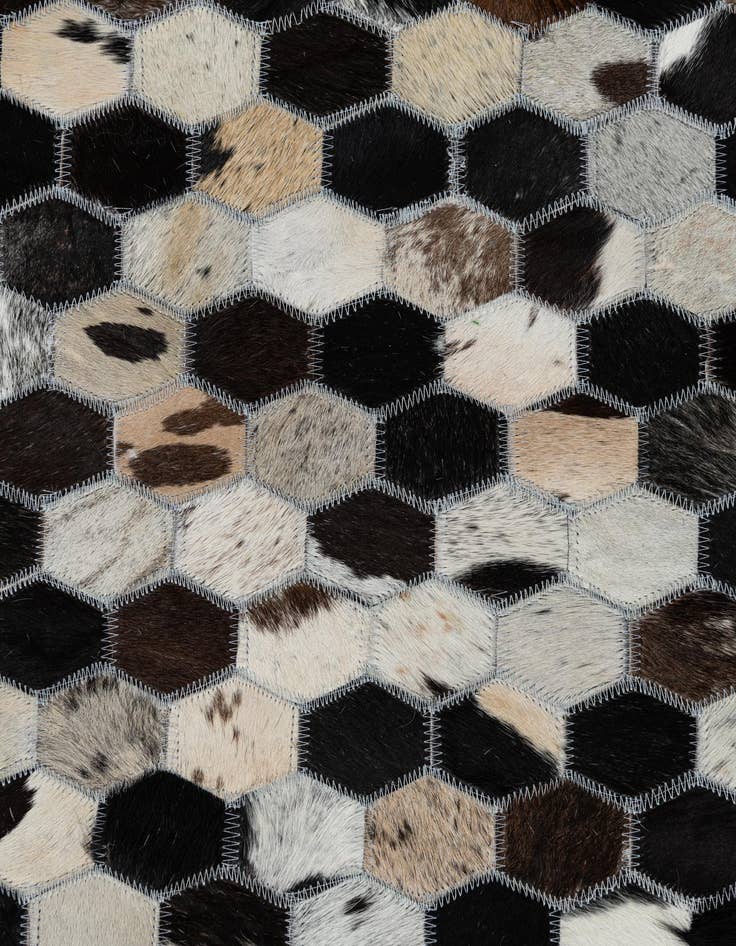 Detail image of  8' x 10' Cowhide Leather Rug