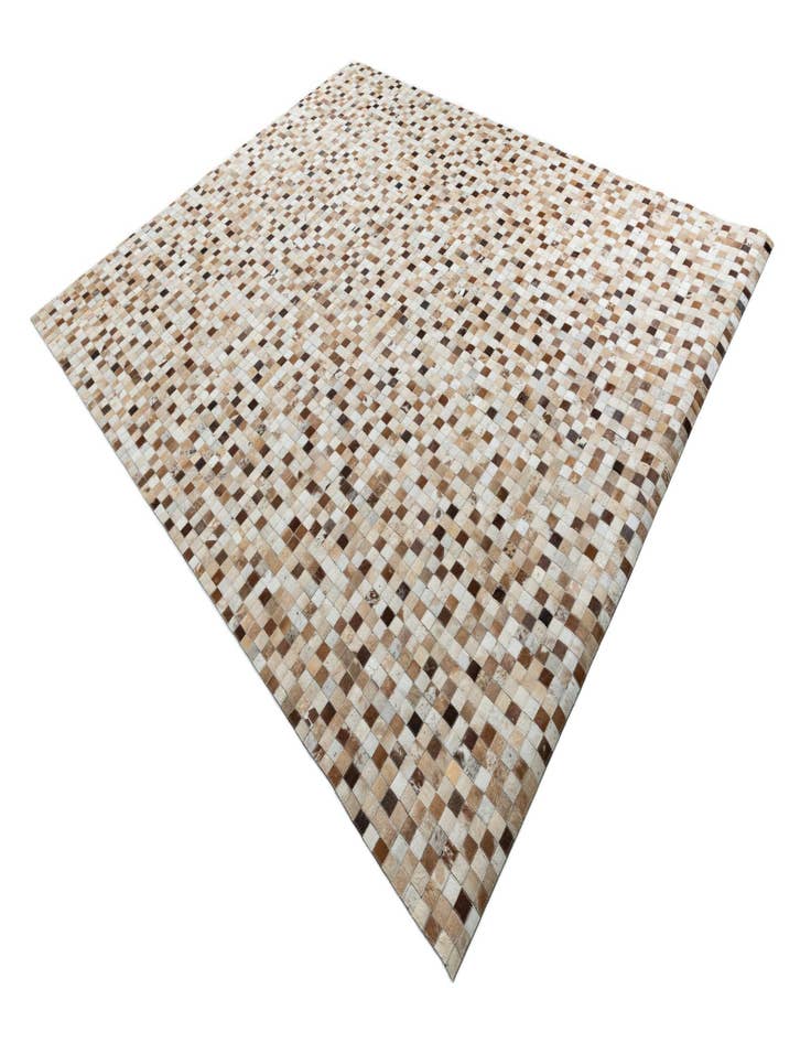 Detail image of  7' 10 x 9' 7 Cowhide Leather Rug