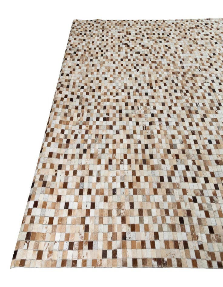 Detail image of  7' 10 x 9' 7 Cowhide Leather Rug