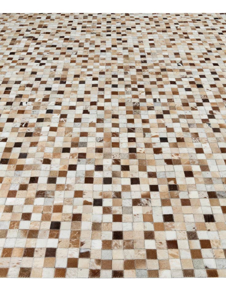 Detail image of  7' 10 x 9' 7 Cowhide Leather Rug