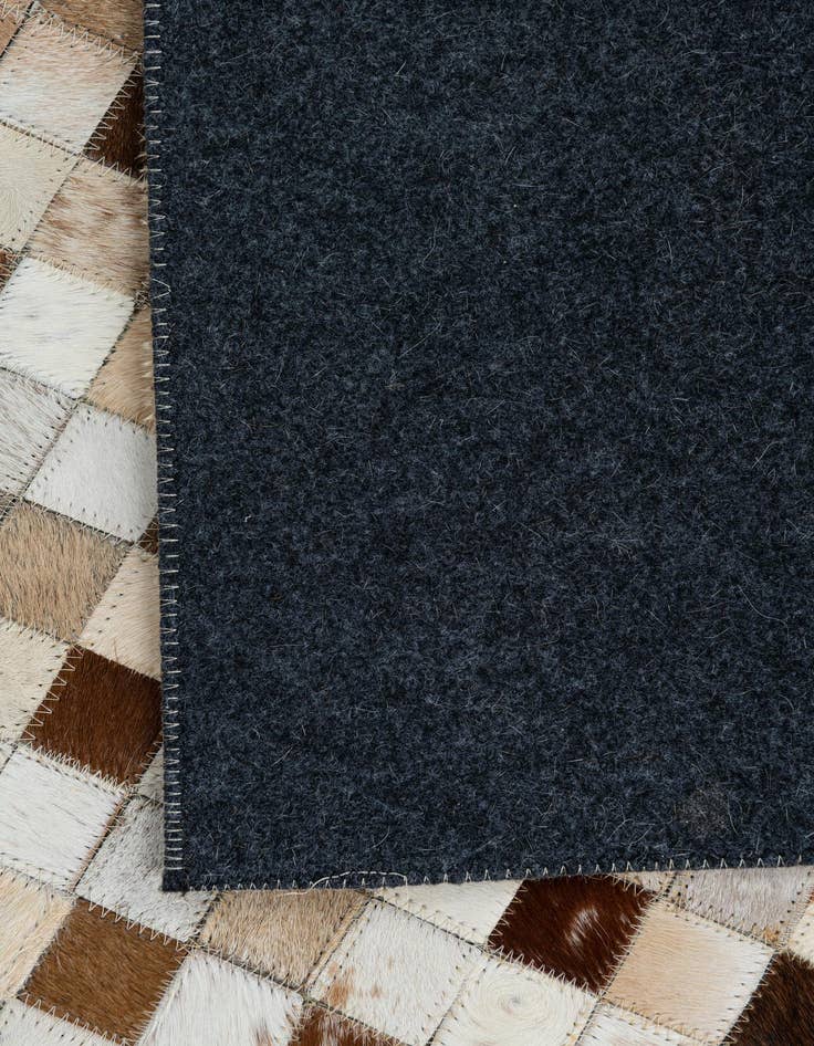 Detail image of  7' 10 x 9' 7 Cowhide Leather Rug