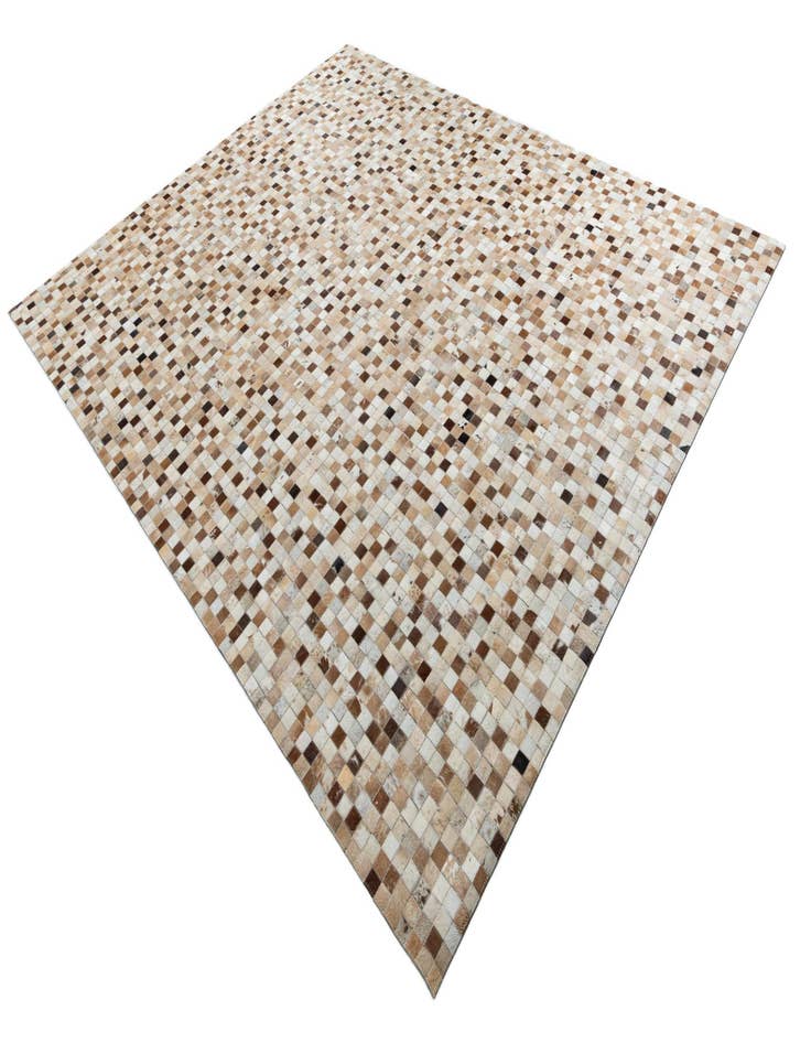 Detail image of  8' 1 x 10' Cowhide Leather Rug