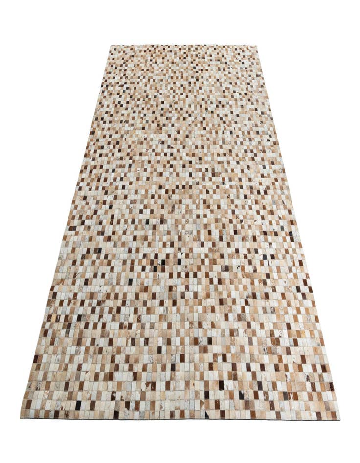 Detail image of  8' 1 x 10' Cowhide Leather Rug