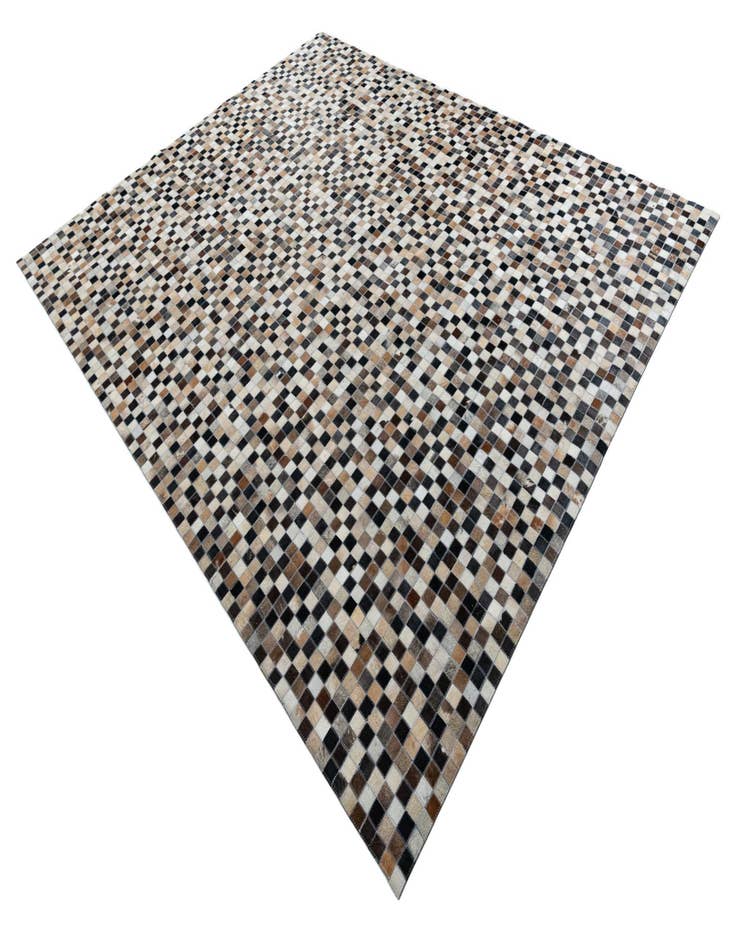 Detail image of  8' 1 x 10' Cowhide Leather Rug